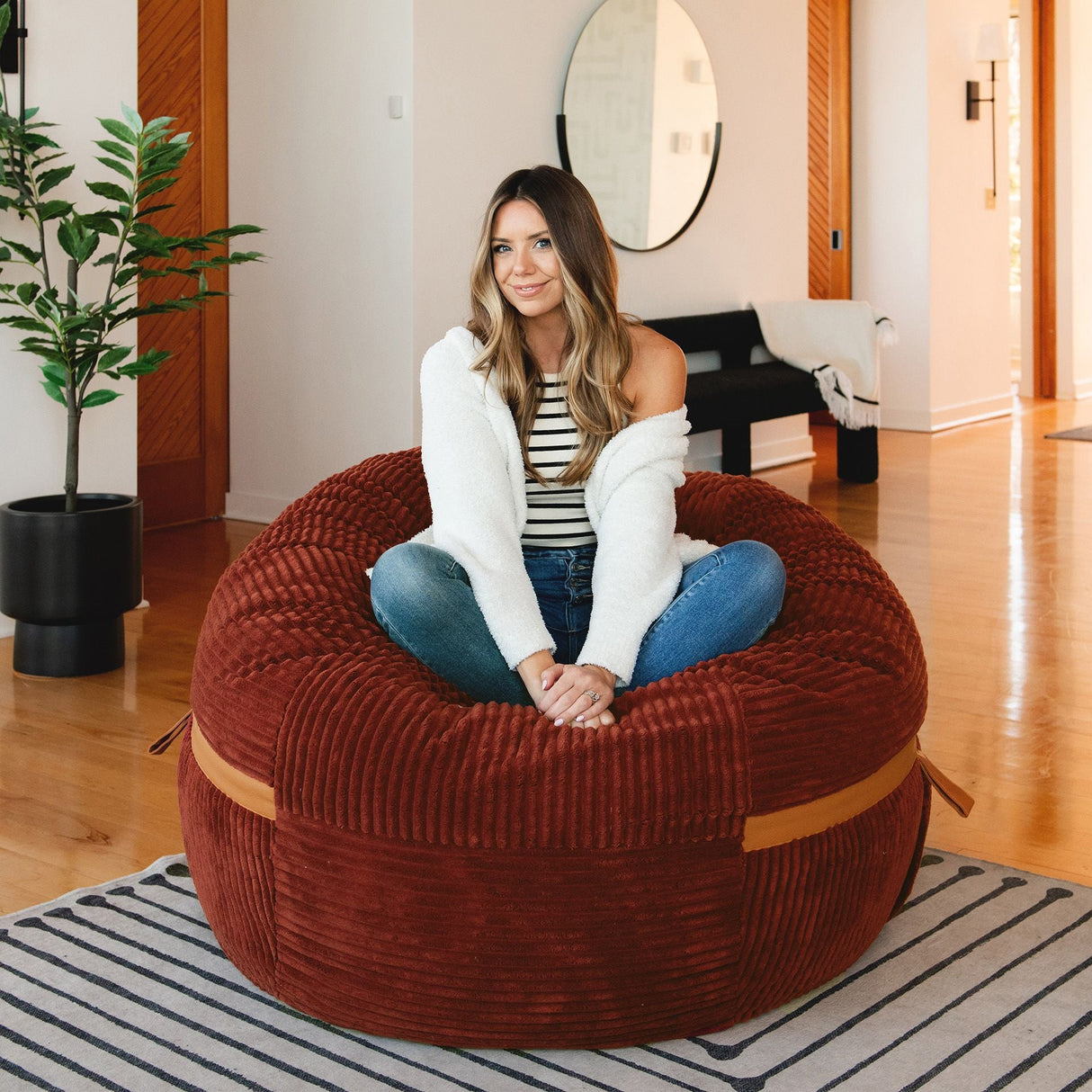 Fuf® 5Ft Foam Bean Bag