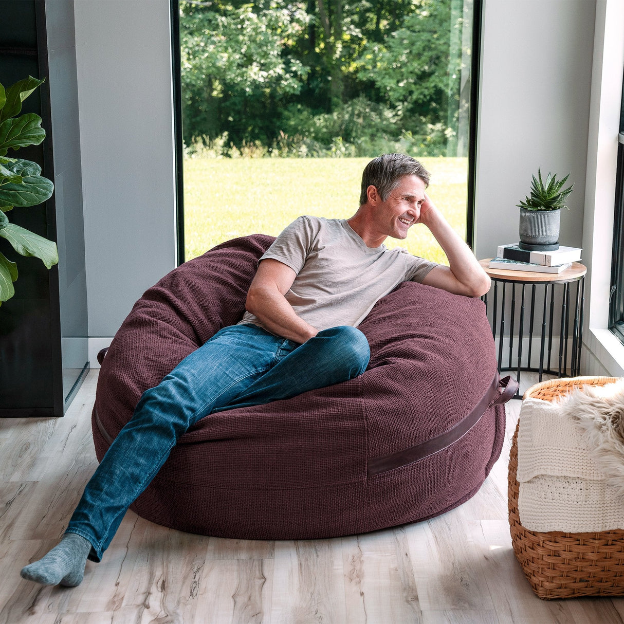 Fuf® 5Ft Foam Bean Bag