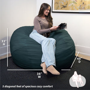 Fuf® 5Ft Foam Bean Bag