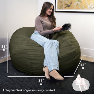 Fuf® 5Ft Foam Bean Bag
