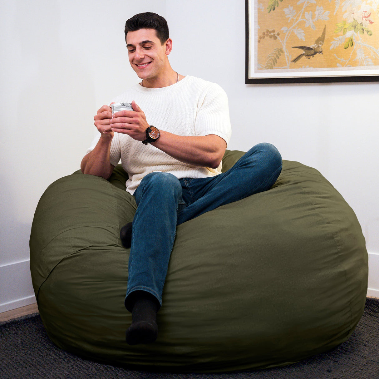 Fuf® 5Ft Foam Bean Bag