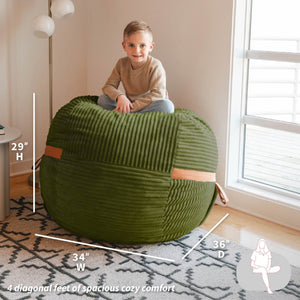 Fuf® 4Ft Foam Bean Bag