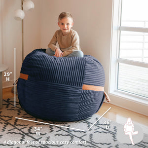 Fuf® 4Ft Foam Bean Bag