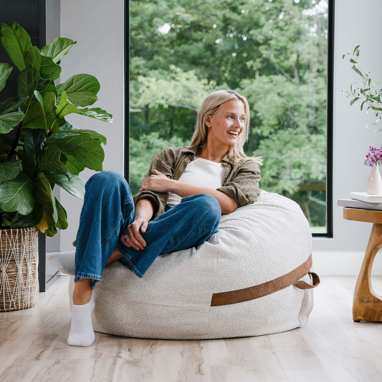 Fuf® 4Ft Foam Bean Bag