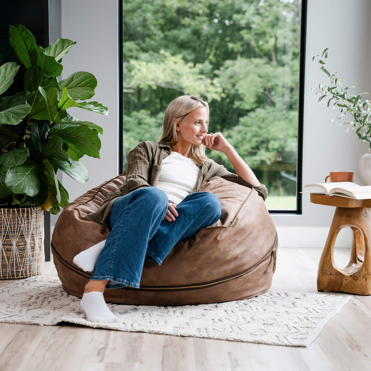 Fuf® 4Ft Foam Bean Bag