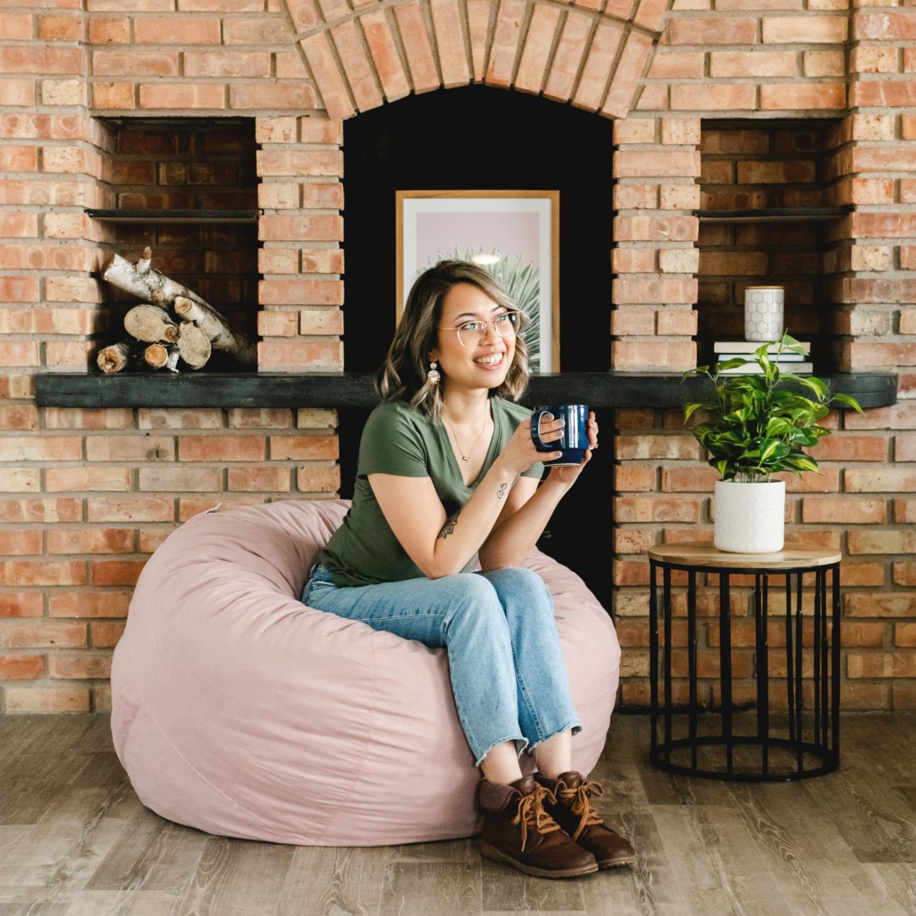 Fuf® 4Ft Foam Bean Bag