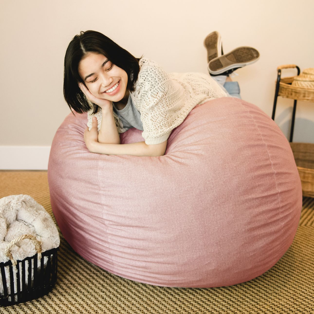 Fuf® 4Ft Foam Bean Bag