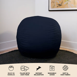 Fuf® 4Ft Foam Bean Bag