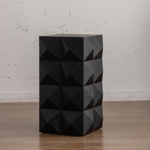 24" Height Three-dimensional Embossed Pattern Design Retro Coffee Table MDF Retro Furniture