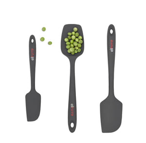 8 Piece Silicone Spatula Set - Teal Grey