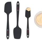 Elihome 3 Piece Silicone Spatula Set - Red
