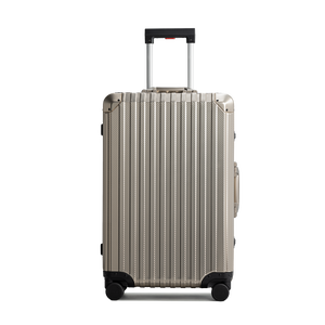 TREVA Aluminum Suitcase Champagne