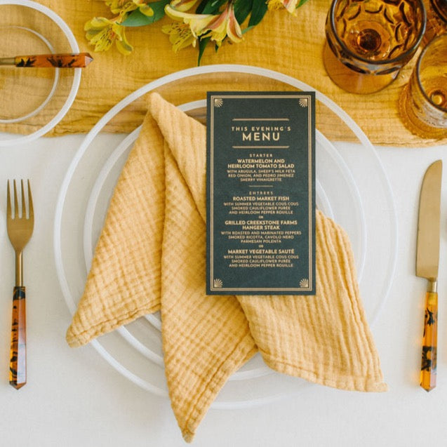 ORGANIC COTTON NAPKINS // SET OF 4