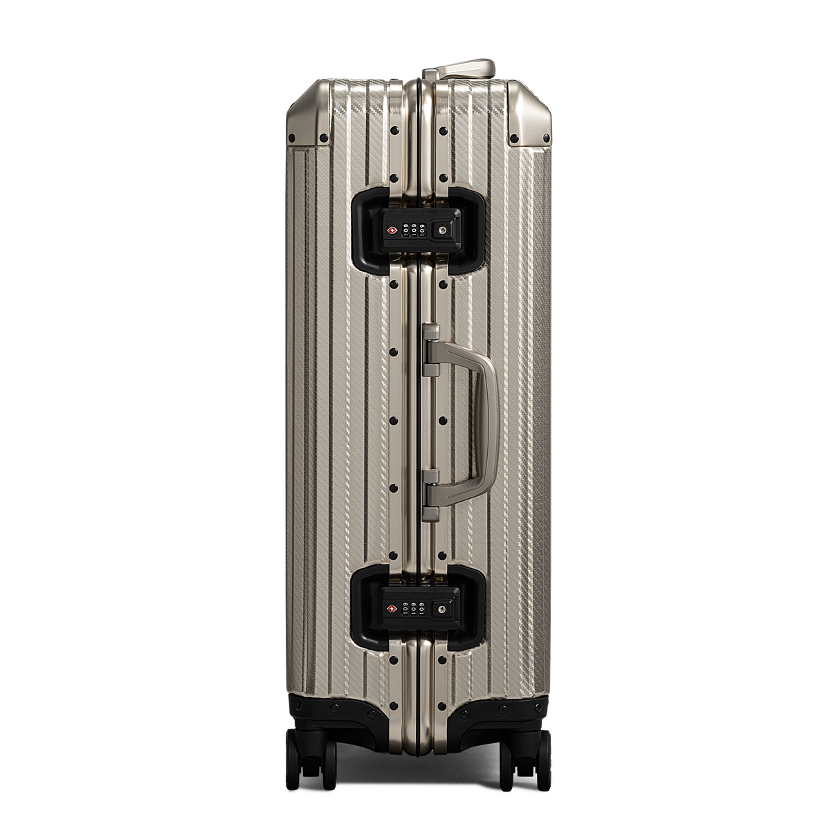 TREVA Aluminum Suitcase Champagne