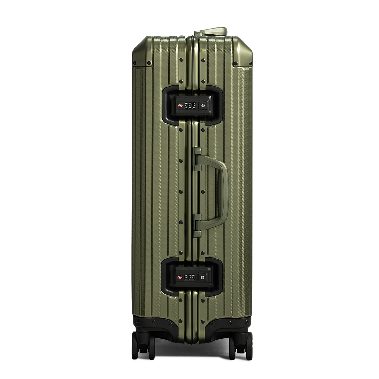 TREVA Aluminum Suitcase Army Green