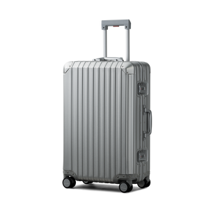 TREVA Aluminum Suitcase Silver