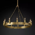 Camino Vintage Candelabra Round Chandelier 26"
