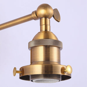 1-Light Traditional Rattan Golden Wall Sconce Light