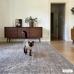 Greenpoint Dusty Blue Washable Rug