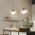 Travertine Glass Noah Disc Pendant Lamp