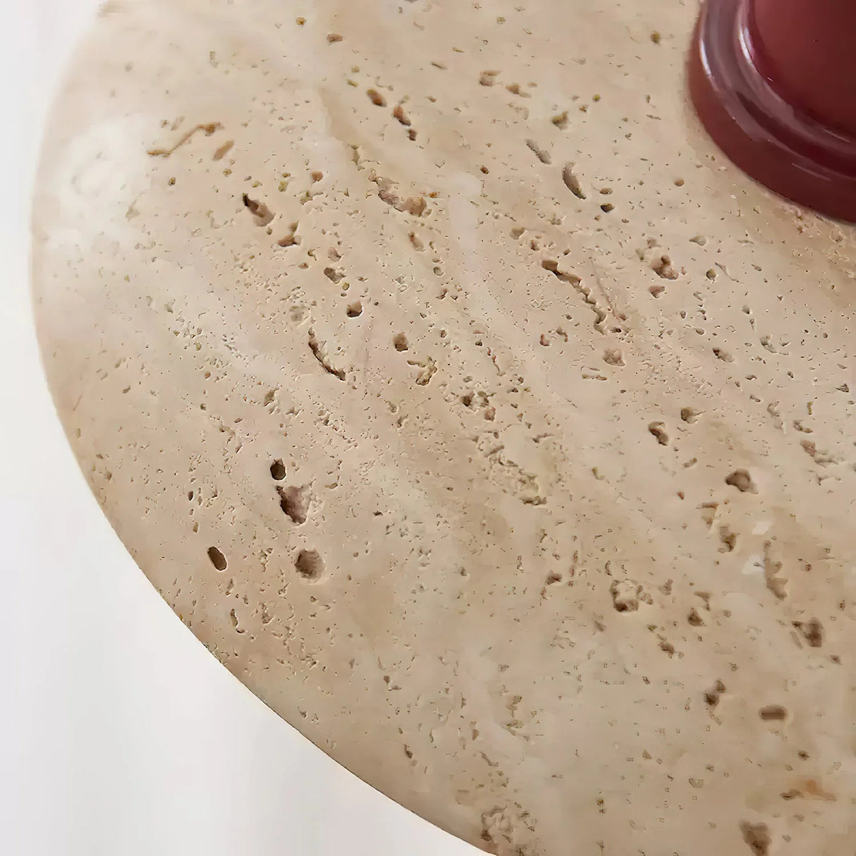 Travertine Glass Noah Disc Pendant Lamp