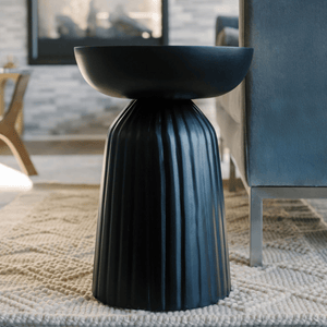 Black Wooden Accent Table