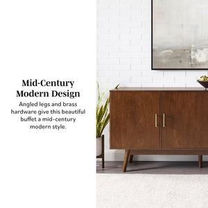 Mid-Century 70" Modern Console Buffet Sideboard