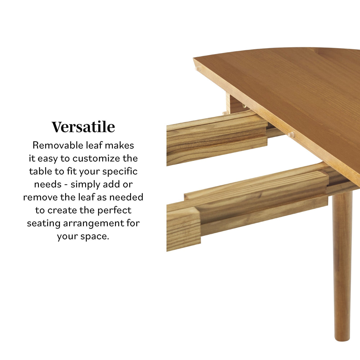 Mid-Century Damsel Extension Dining Table