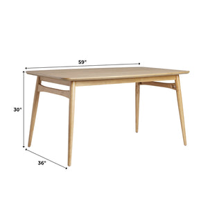 Mid-Century Taberu Modern Wood Dining Table