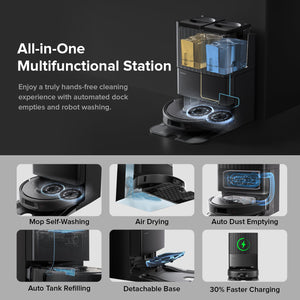 Roborock QV 35A Robot Vacuum with Multifunctional Dock (Upgraded from Qrevo S)
