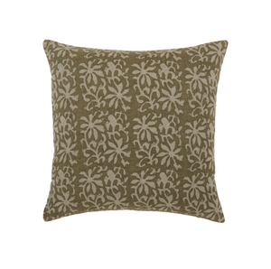 Aisha Green Pillow 22" x 22"