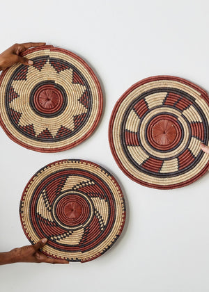 Volta Red Woven Placemat or Wall Art