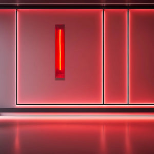 Redwood Radiance Lamp | Tall LED Strip Wooden Lamp