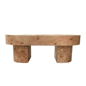 Burl Oval Coffee Table