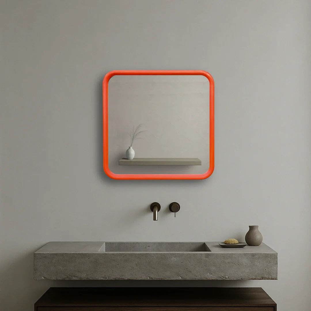 Miroir carré audacieux