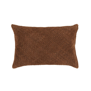 Raina Woven Pillow 16" x 24" - Brown