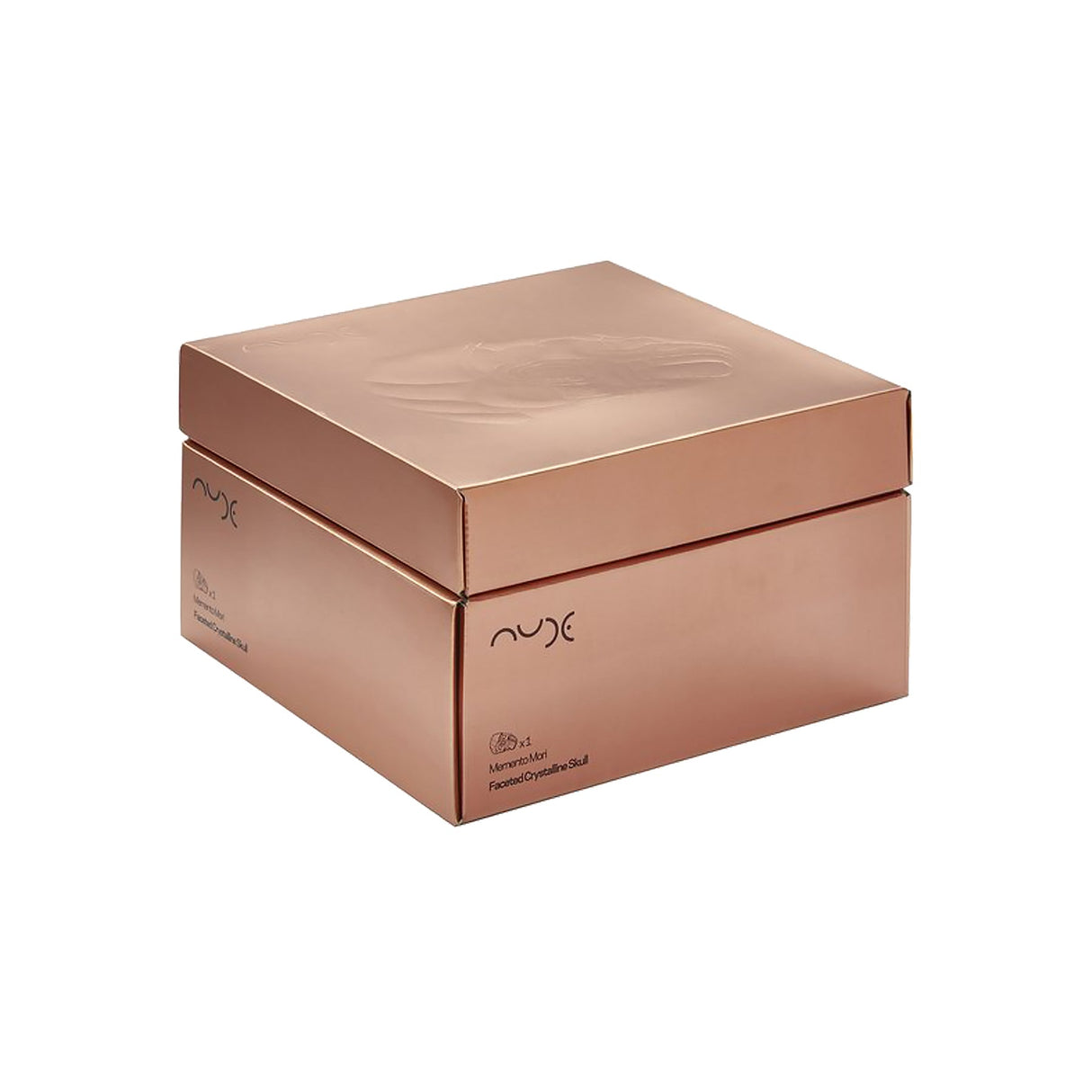 Memento Mori Faceted Skull Bowl Black Large