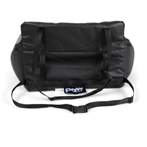 PupProtector™ Faux Leather Memory Foam Dog Car Bed -  Black