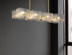 long water ripple Chandelier