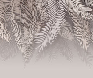 Hanging Palm Leaves Wallpaper Mural