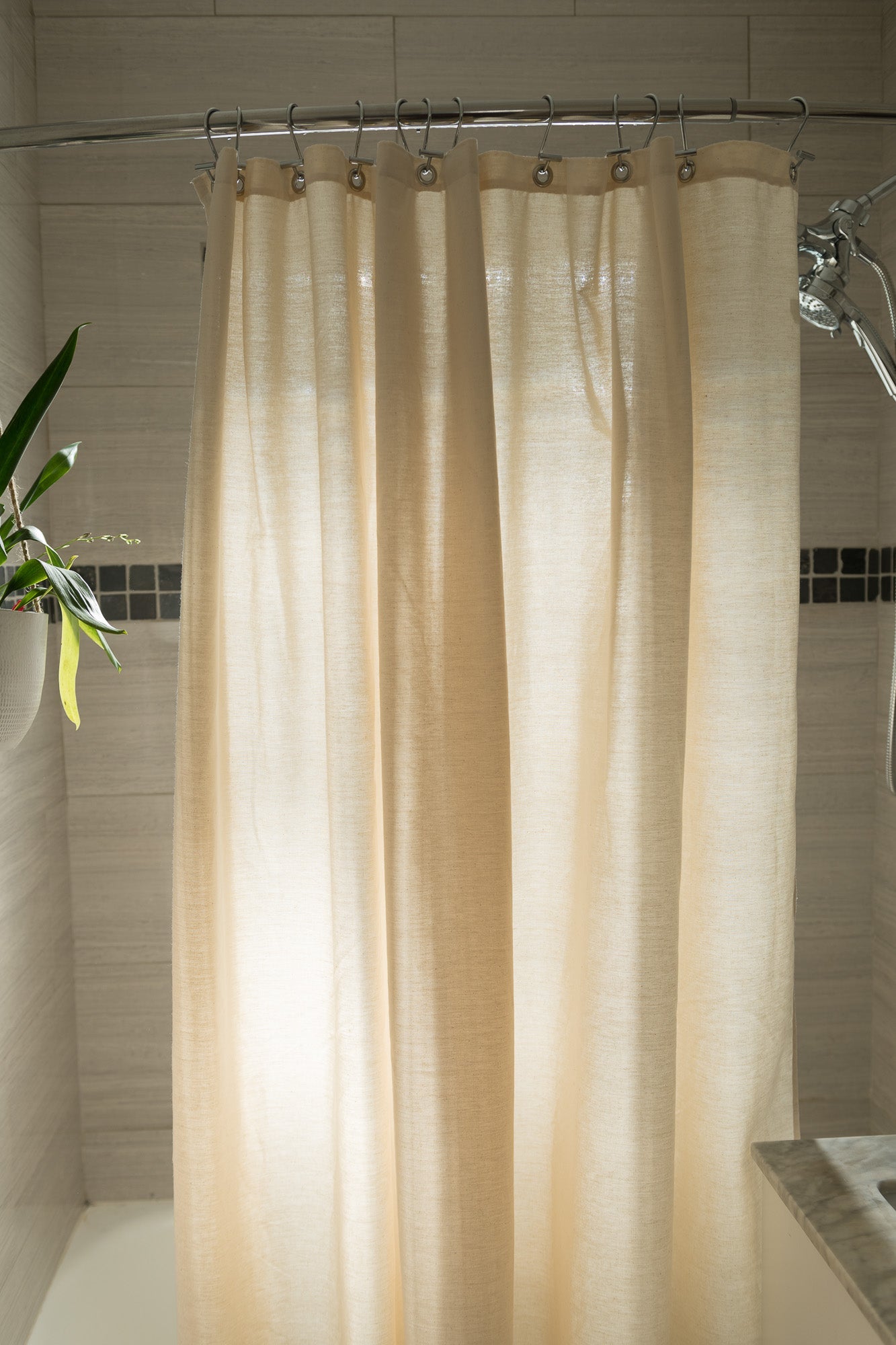 Organic Cotton Shower Curtain – Bath, Tub + Stall Sizes