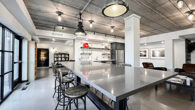 Industrial Farmhouse Semi Flush Mount Lighting - The Beacon
