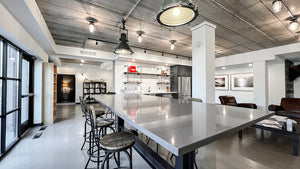 Industrial Farmhouse Semi Flush Mount Lighting - The Beacon