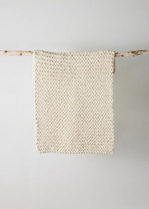 Chunky Ecru Hand-Loomed Mat