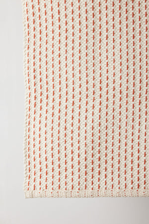 Terracotta Luxe Hand-Loomed Cotton Twill Mat
