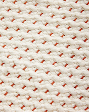 Terracotta Luxe Hand-Loomed Cotton Twill Mat