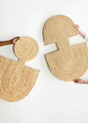 Maravi Natural Palm Leaves Woven Wall Art