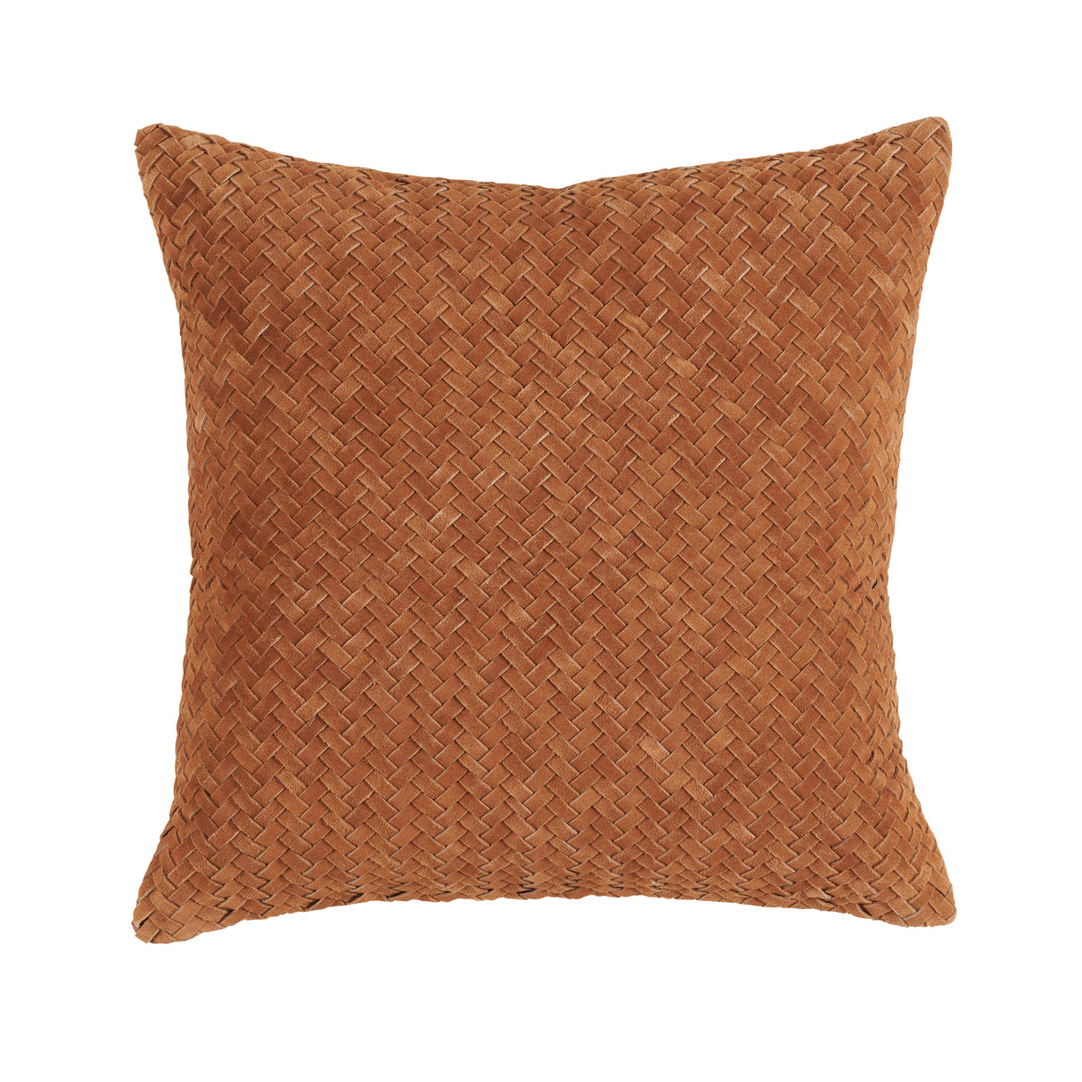 Raina Woven Pillow 22" x 22" - Saddle