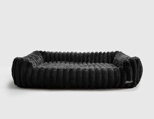 Corduroy Black Big Dog XL Ortho Lounge