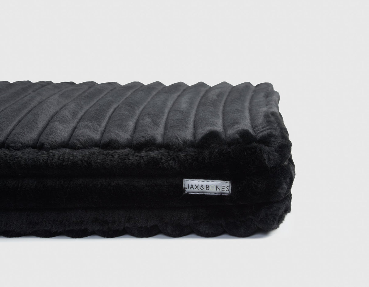 Corduroy Black Big Dog XL Ortho Pillow